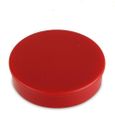 Lot de 20 aimants ronds pour bureau ou r/éfrig/érateur 30 mm Rouge.