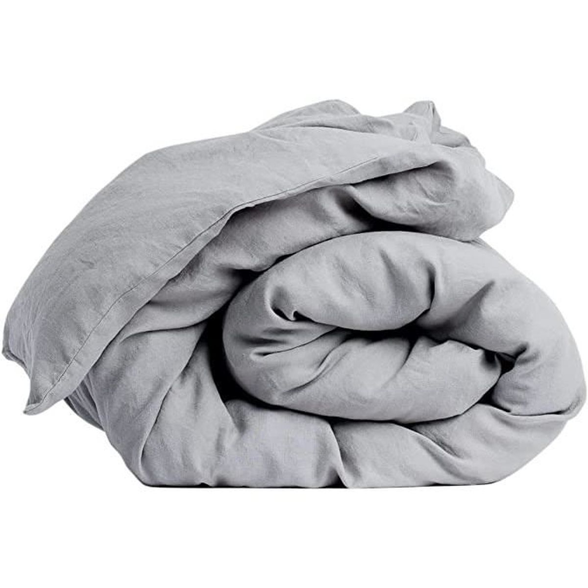 LNT France - Housse de Couette 100% Lin lavé - Linge de Maison - Housse