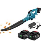 Souffleur de feuilles sans fil Souffleur de poussière - ONEVAN - 2X 3AH Batteries