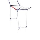 Étendoir à linge Leifheit Pegasus 160 Solid Slim 81620, séchoir à linge compact avec 16m d'étendage, tancarville robuste, blanc