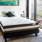 HBEDDING BY HOMIFAB Matelas ressorts ensachés 140x190 Spring Luxe Hbedding - Mousse ergonomique, 7 zones de confort