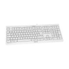 Clavier CHERRY KC 1000 - Filaire - AZERTY - LPK - Connexion Plus & Play - Port USB - Blanc