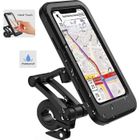 MINGMEI Support Téléphone Moto,Etanche Support Telephone Velo,360°Support Smartphone Moto Scooter avec Habillage Pluie Porte Téléphone