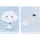 TOM ET ZOE Protège carnet de santé bleu