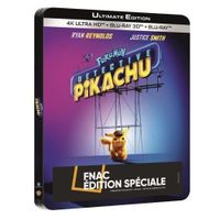 Warner Bros. Pokémon Détective Pikachu Steelbook Edition Spéciale Blu-ray 4K Ultra HD - 5051889658207