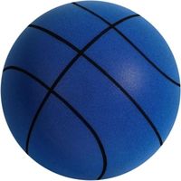 Taille 7 Silent Basketball Dribbling Indoor,Ballon d'entraînement de Basketball Silencieux pour Enfants et Adultes Bleu