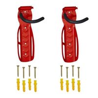 Support-vélo mural RELAXDAYS lot de 2 rouge - Charge maximale 25 kg