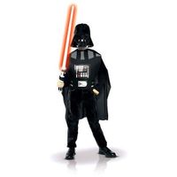 Déguisement Dark Vador Star Wars - Kit avec cape, ceinture, masque et sabre lumineux pour enfant de 3 à 8 ans