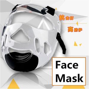CASQUE DE BOXE - COMBAT Casque de boxe - combat,Casque de protection blanc,équipement de karaté,mma muay thai,pour la boxe- Clear Face Mask