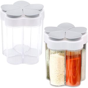 Lot De 2 Boîtes à Épices 'La Boîte à' – Métal Jaune – Hauteur 10 Cm – Neuf – Pour Cuisine