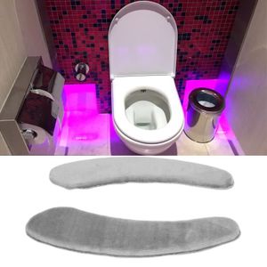 AZHCHKE Housse de couvercle de réservoir de toilette, housse de protection  extensible et lavable en élasthanne avec fond élastique, noir