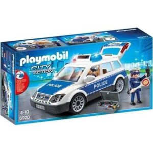 Boîte 5187 : voiture de police avec bateau playmobil - La Poste