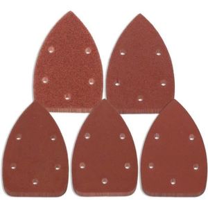 disques de ponçage feuilles papier abrasif Pads 10pcs 140x90mm Triangle souris 
