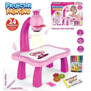 TABLE A DESSIN Dessin - Graphisme,Table de dessin avec projecteur Led pour enfants,jouets pour enfants,tableau de peinture,bureau avec - Type A