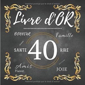 Livre D Or 40 Ans Cdiscount