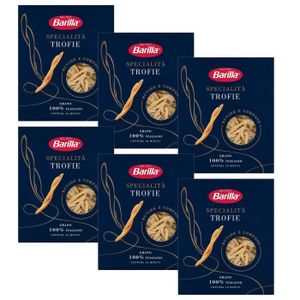 PENNE TORTI & AUTRES BARILLA Specialita Trofie - Pâtes italiennes 6x500 g