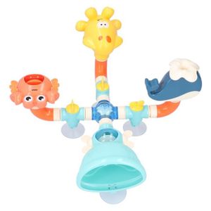 JOUET DE BAIN Drfeify Jouet de bain tuyaux, set de jouets de bain pour enfants avec motif de dessin animé
