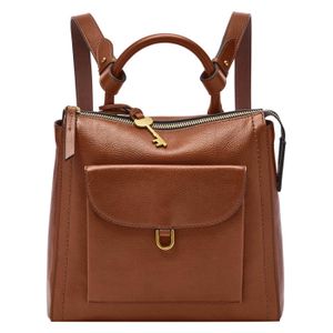 Sac à Dos FOSSIL Greenville En Cuir Onyx - Pour Ordinateur, Réglable, Magnétique, Neuf Avec étiquette