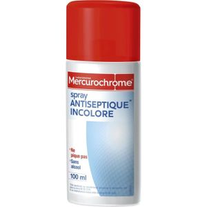 DÉSINFECTANT Mercurochrome Antiseptique Incolore Spray 100ml