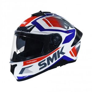 CASQUE MOTO SCOOTER Casque moto intégral SMK Typhoon Thorn - blanc/rouge - L