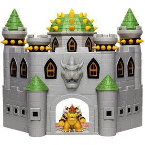 FIGURINE - PERSONNAGE Playset Château de Bowser - JAKKS PACIFIC - Super Mario - Figurine de Bowser - Effets sonores - Mécanismes fonctionnels