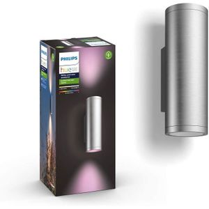 APPLIQUE EXTÉRIEURE Philips Lighting Hue White and Color Ambiance Appear, Applique murale ronde inox