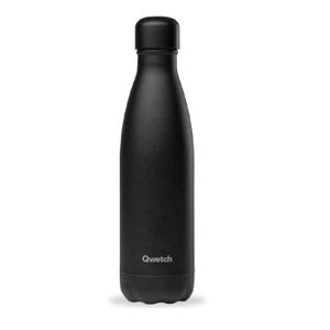 GOURDE Bouteille isotherme 500 ml noir intégral - Qwetch 