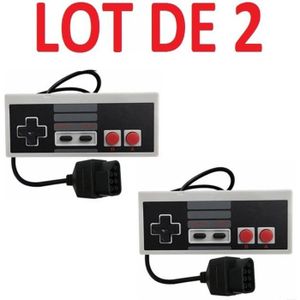 MANETTE JEUX VIDÉO 2 X Manette NES contrôleur pour Console Nintendo Nes (pas Nes classic)