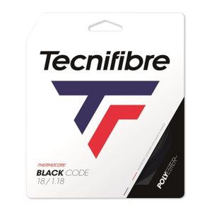 CORDAGE RAQUETTE TENNIS Cordage de tennis Tecnifibre Black Code 12 m - blanc - 1,18 mm