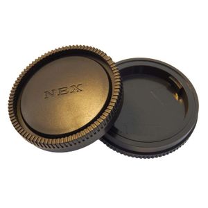 Lot De 2 Bouchons De Protection Vhbw Pour Appareil Photo Leica M - Cache Arrière D'Objectif + Cache De Boîtier, Noir