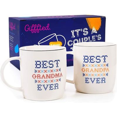 Gifffted Tasses Grandmre Et Grandpre Mug Original Ide Cadeau Pour Grands Parents Anniversaire Mariage Couple Mamie Et Papi Et 747 Cdiscount Puericulture Eveil Bebe