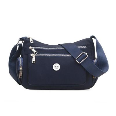 Sac à Main Femme En Toile Grande Capacité Multipoches Couleur Unie Vert