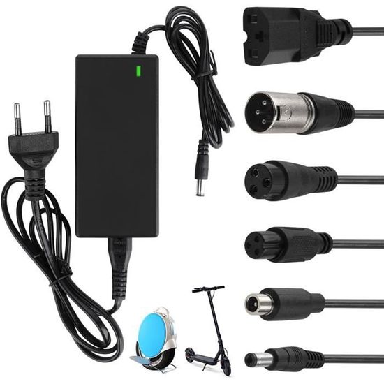 Chargeur 42V Trottinette / Hoverboard / Gyropode / Velo / 3