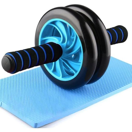 Roue Abdominale à Rebond Automatique, Ab Roller Wheel avec Tapis Genoux Épais, Roues Musculation