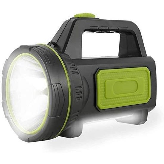Lampe Frontale Eclairage Puissante pour Marche Camping Escalade Randonnée Bricolage avec Câble USB et Allume Cigare USB - Sport