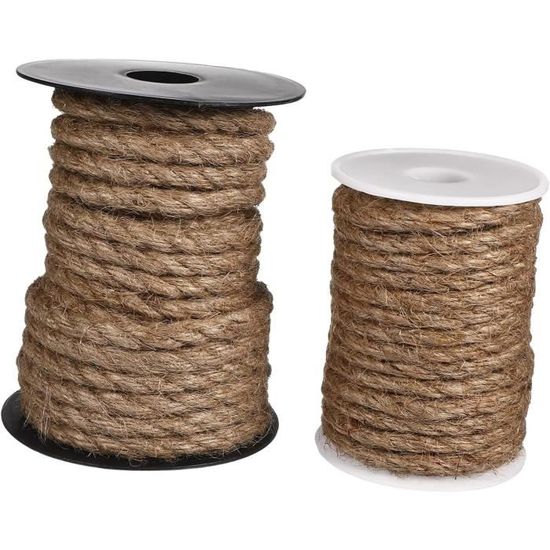 100M Toile De Jute Naturelle Jute Jute Ficelle Cordon Chanvre Chaîne 100M Toile De Jute Naturelle Jute Jute Ficelle Cordon Chanvre Chaîne