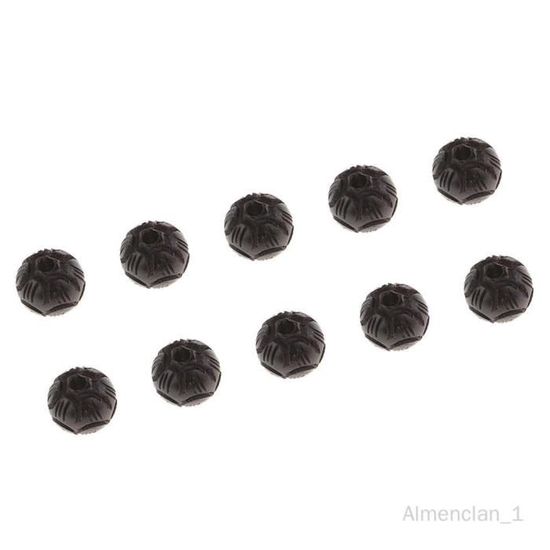 12 Perles D'entretoise Pour Dreadlocks En Bois Rouge Foncé - Macramé