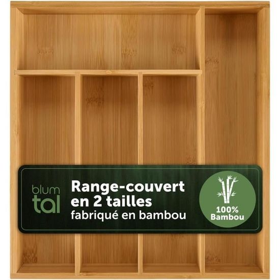 Range Couvert - Range Couverts Bambou Fixe Pour Tiroirs Maximera Ikea Avec  4 Compartiments - Standard Fixe - 27 x 30cm[46] - Cdiscount Maison