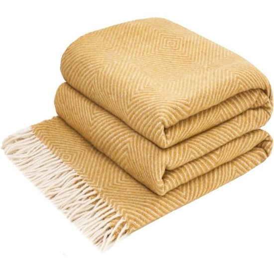 Plaid Cachemire Et Merinos - Couverture Pour Le Canape Le Lit Plaid Cachemire Et Merinos - Couverture Pour Le Canape Le Lit
