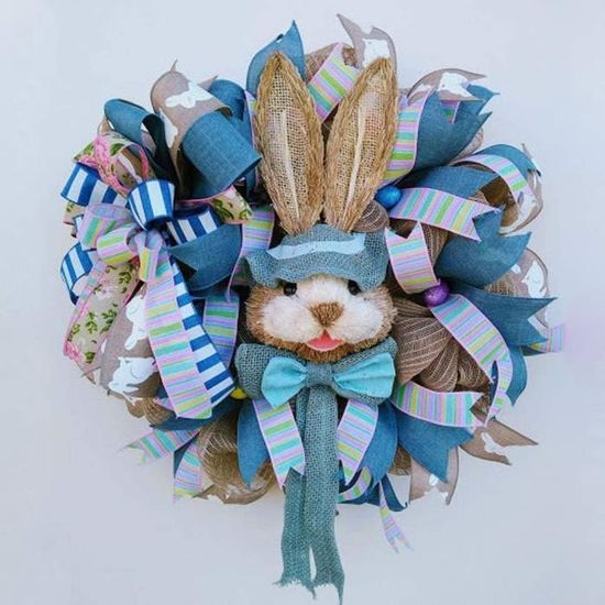 Couronne De Pâques Deco De Paques, Décorations Florales, Themes De Paques Couronne De Paques Porte