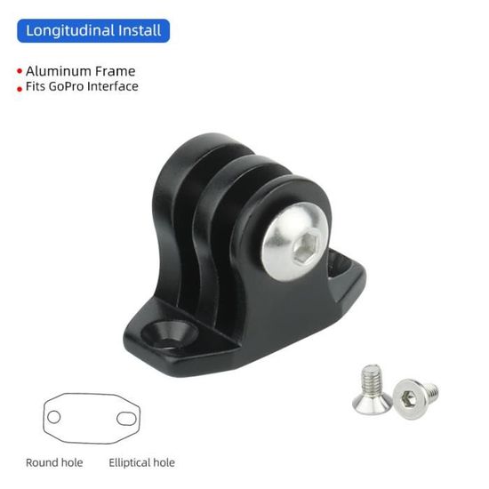 Support De Caméra Pour Casque De Vélo Hero 1 - Alliage Aluminium, Extension Incluse - Compatible Guidon 28,6 Mm - Installation Facile - 2