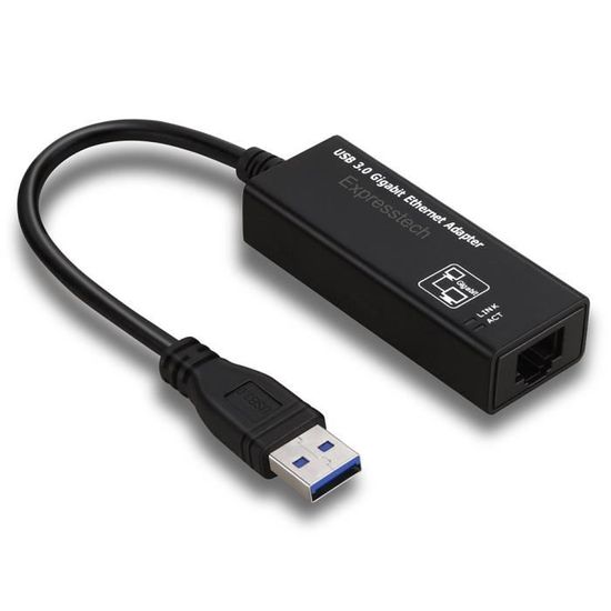 Réseau Adaptateur USB 3.0 vers RJ45 Gigabit Ethernet USB Réseau à 1000 ...