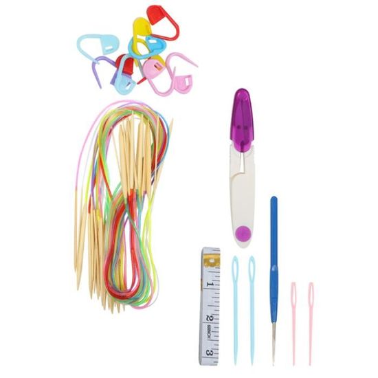 Lot De 8 Ou 20 Aiguilles De Réparation En Bambou – Tricot, Travaux Manuels, Longueur 8 Cm, Finition Lisse - 4