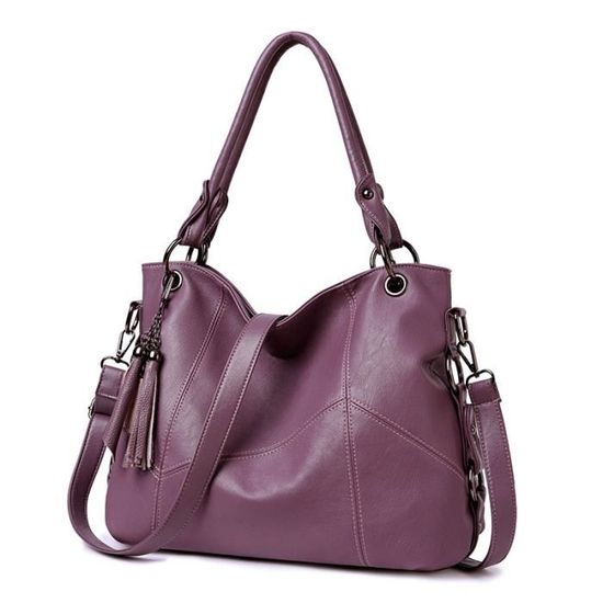 Sac à Main Vintage Bellerose En Cuir Marron Deux Tons - Format Sacoche - Occasion
