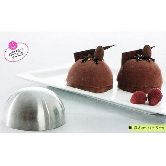 Moules Demi Sphere En Inox Lot De 4 Achat Vente Moule Moules Demi Sphere En Inox A Prix Casse Cdiscount