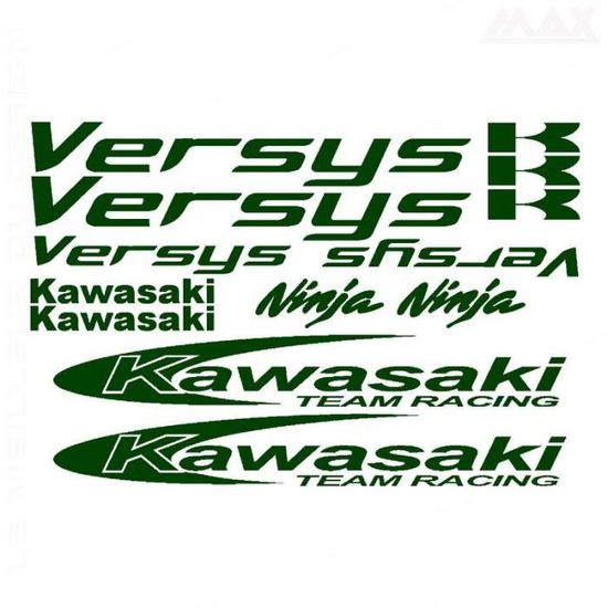 13 stickers VERSYS VERT EMERAUDE sticker KAWASAKI VERSYS 650 1000 KAW412 Cdiscount Auto