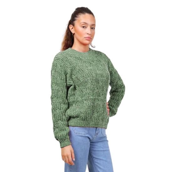 Pull Femme Jack Wills 100% Laine Mérinos - Vert, Col Ras Du Cou, Taille S - Très Bon état