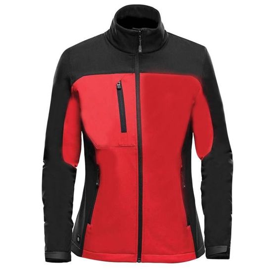 Veste De Pluie Femme Imperméable Respirante - Softshell Légère - Capuche Amovible - Double Boutonnage - Rose XL