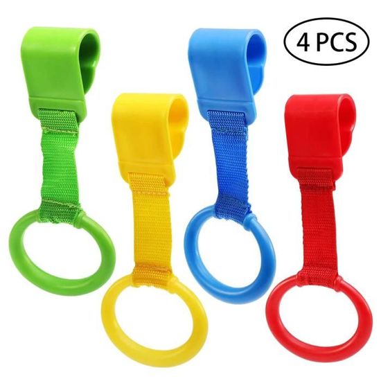 2 PCS Anneaux de Lit Bébé Réglables, Anneaux de Traction pour Parc