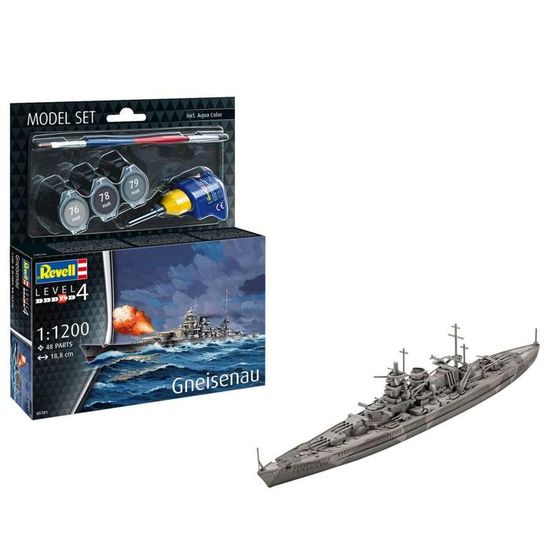 COBI WW2 4835 Cuirassé Gneisenau
